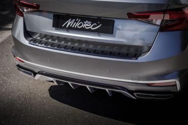 Milotec Auspuff-Dummies für Skoda Fabia IV – schwarz (Klavierlack) – 2-teilig