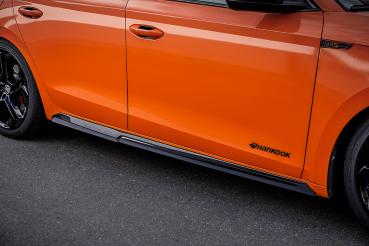 Milotec Seitenschweller für Skoda Octavia IV – schwarz hochglanz