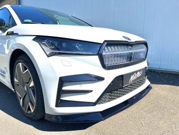 Milotec Frontspoiler für Skoda Enyaq RS & Sportline – ABS schwarz Klavierlack