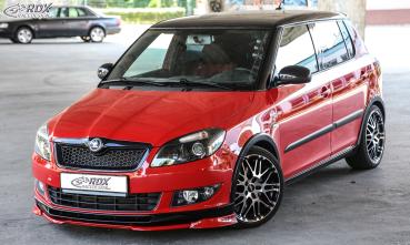 RDX Frontspoilerlippe VARIO-X für SKODA Fabia 2 Typ 5J 2010+ Monte Carlo Frontlippe Front Ansatz Vorne Spoilerlippe
