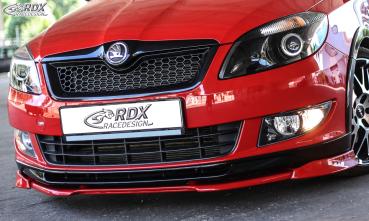 RDX Frontspoilerlippe VARIO-X für SKODA Fabia 2 Typ 5J 2010+ Monte Carlo Frontlippe Front Ansatz Vorne Spoilerlippe