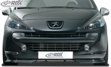 RDX Frontspoiler für PEUGEOT 207 / 207CC (-2009 & 2009+) Frontlippe Front Ansatz Spoilerlippe