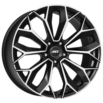AEZ Alufelge Leipzig dark black/polished 9.5x21 ET37 5x112 Nabe 66.6 KBA 53358
