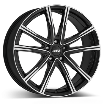 AEZ Alufelge Montreal dark black/polished 7.5x18 ET50.5 5x108 Nabe 63.4 KBA 54327