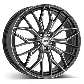 AEZ Alufelge Porto dark gunmetal/polished 8x19 ET45 5x108 Nabe 63.4 KBA 53800