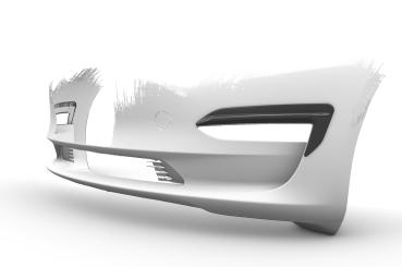 CSR Air Intake Blenden | Airintakes mit ABE für Tesla Model 3 AI031-S strukturiert schwarz matt (keine Lackierung erforderlich)