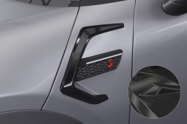 CSR Air Intake Blenden | Airintakes mit ABE für Mini F55, F56, F27 AI032-C Carbon Look Hochglanz (keine Lackierung erforderlich)