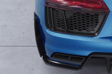 CSR Side Blades / Side Spats mit ABE für Audi R8 (Typ 4S) BL001-C Carbon Look Hochglanz (keine Lackierung erforderlich)