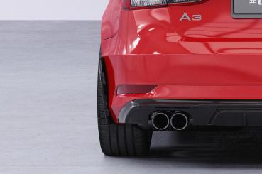 CSR Side Blades / Side Spats mit ABE für Audi A3 (8V) BL002-C Carbon Look Hochglanz (keine Lackierung erforderlich)