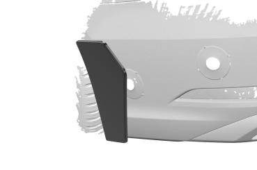 CSR Side Blades / Side Spats mit ABE für Audi A3 (8V) BL002-C Carbon Look Hochglanz (keine Lackierung erforderlich)