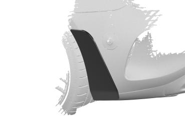 CSR Side Blades / Side Spats mit ABE für Mercedes-Benz AMG GT (190) GT C / GT R BL003-G Glossy schwarz Hochglanz (keine Lackierung erforderlich)