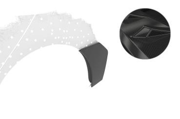 CSR Side Blades / Side Spats mit ABE für Mercedes-Benz C-Klasse S205 AMG BL006-C Carbon Look Hochglanz (keine Lackierung erforderlich)