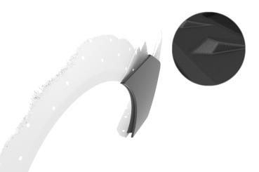 CSR Side Blades / Side Spats mit ABE für BMW M4 F82 / F83 BL009-S strukturiert schwarz matt (keine Lackierung erforderlich)