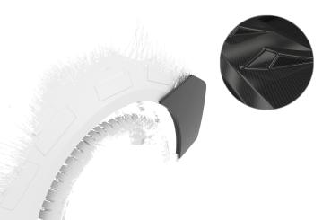 CSR Side Blades / Side Spats mit ABE für BMW M4 G82 / G83 BL010-C Carbon Look Hochglanz (keine Lackierung erforderlich)