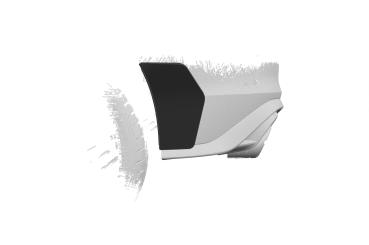 CSR Side Blades / Side Spats mit ABE für VW Golf 8 GTI, GTD, GTE, R-Line BL011-G Glossy schwarz Hochglanz (keine Lackierung erforderlich)