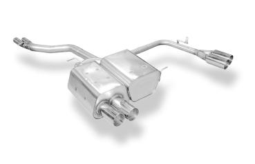 Fox passend für BMW Z4 E85 Endschalldämpfer Ausgang rechts/links inkl. Y-Verbindungsrohr 2x50mm - 2x76 Typ 10  rechts/links BM080014-008