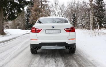 Fox passend für BMW X4 F26 ohne M-Paket Endschalldämpfer quer Ausgang rechts/links - 2x90 Typ 25 rechts/links BM170005-292M