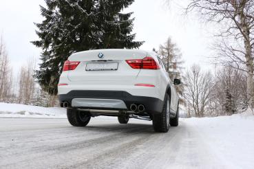 Fox passend für BMW X4 F26 ohne M-Paket Endschalldämpfer quer Ausgang rechts/links - 2x90 Typ 25 rechts/links BM170005-292M