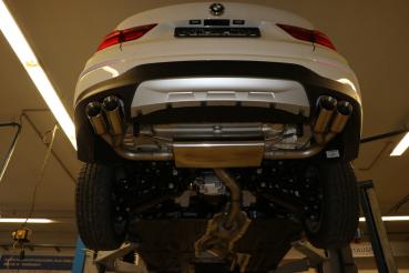 Fox passend für BMW X4 F26 ohne M-Paket Endschalldämpfer quer Ausgang rechts/links - 2x90 Typ 25 rechts/links BM170005-292M