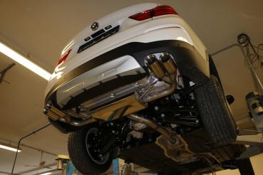Fox passend für BMW X4 F26 ohne M-Paket Endschalldämpfer quer Ausgang rechts/links - 2x90 Typ 25 rechts/links BM170005-292M
