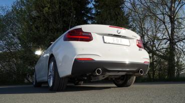 Fox passend für BMW F23 - 220i Cabrio Endschalldämpfer quer Ausgang rechts/links - 1x90 Typ 12 rechts/links BM180005-051