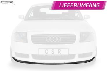 CSR Frontspoiler | Cup-Spoilerlippe mit ABE für Audi TT 8N CSL011-G Glossy schwarz Hochglanz (keine Lackierung erforderlich)