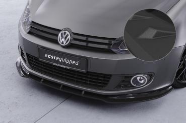 CSR Frontspoiler | Cup-Spoilerlippe mit ABE für VW Golf 6 CSL035-S strukturiert schwarz matt (keine Lackierung erforderlich)