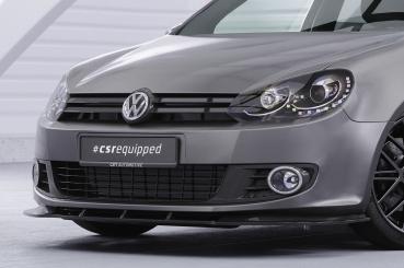 CSR Frontspoiler | Cup-Spoilerlippe mit ABE für VW Golf 6 CSL035-G Glossy schwarz Hochglanz (keine Lackierung erforderlich)