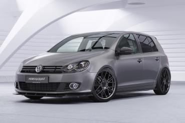 CSR Frontspoiler | Cup-Spoilerlippe mit ABE für VW Golf 6 CSL035-G Glossy schwarz Hochglanz (keine Lackierung erforderlich)