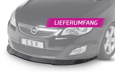 CSR Frontspoiler | Cup-Spoilerlippe mit ABE für Opel Astra J CSL064-C Carbon Look Hochglanz (keine Lackierung erforderlich)