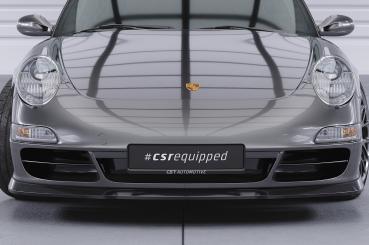 CSR Frontspoiler | Cup-Spoilerlippe mit ABE für Porsche 911/997 CSL114-S strukturiert schwarz matt (keine Lackierung erforderlich)