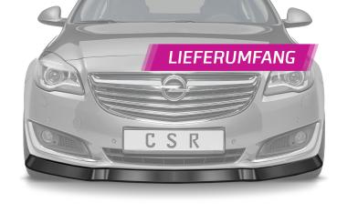CSR Frontspoiler | Cup-Spoilerlippe mit ABE für Opel Insignia A CSL131-G Glossy schwarz Hochglanz (keine Lackierung erforderlich)