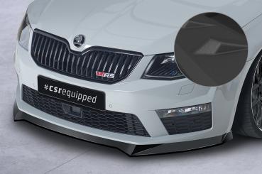 CSR Frontspoiler | Cup-Spoilerlippe mit ABE für Skoda Octavia 3 (Typ 5E) RS CSL150-S strukturiert schwarz matt (keine Lackierung erforderlich)