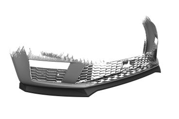 CSR Frontspoiler | Cup-Spoilerlippe mit ABE für Skoda Octavia 3 (Typ 5E) RS CSL150-G Glossy schwarz Hochglanz (keine Lackierung erforderlich)