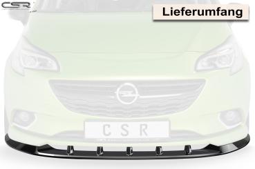 CSR Frontspoiler | Cup-Spoilerlippe mit ABE für Opel Corsa E OPC-Line CSR-CSL154-L Lackierung erforderlich (unlackiert roh)