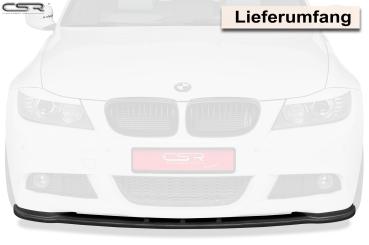 CSR Frontspoiler | Cup-Spoilerlippe mit ABE für BMW 3er E90/E91 LCI CSL168-C Carbon Look Hochglanz (keine Lackierung erforderlich)