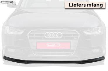 CSR Frontspoiler | Cup-Spoilerlippe mit ABE für Audi A4 B8 CSL176-S strukturiert schwarz matt (keine Lackierung erforderlich)