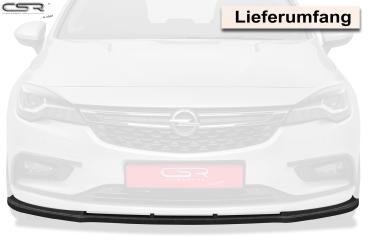 CSR Frontspoiler | Cup-Spoilerlippe mit ABE für Opel Astra K CSL180-C Carbon Look Hochglanz (keine Lackierung erforderlich)