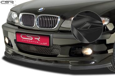 CSR Frontspoiler | Cup-Spoilerlippe mit ABE für BMW 3er E46 CSL185-G Glossy schwarz Hochglanz (keine Lackierung erforderlich)