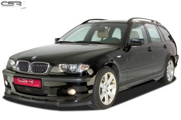 CSR Frontspoiler | Cup-Spoilerlippe mit ABE für BMW 3er E46 CSL185-G Glossy schwarz Hochglanz (keine Lackierung erforderlich)
