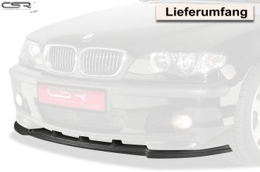 CSR Frontspoiler | Cup-Spoilerlippe mit ABE für BMW 3er E46 CSL185-G Glossy schwarz Hochglanz (keine Lackierung erforderlich)