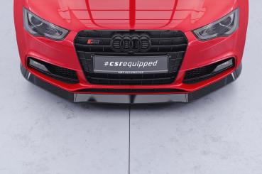 CSR Frontspoiler | Cup-Spoilerlippe mit ABE für Audi A5/S5 8T CSR-CSL187-G Glossy schwarz Hochglanz (keine Lackierung erforderlich)