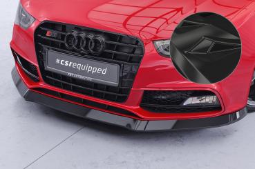 CSR Frontspoiler | Cup-Spoilerlippe mit ABE für Audi A5/S5 8T CSR-CSL187-G Glossy schwarz Hochglanz (keine Lackierung erforderlich)