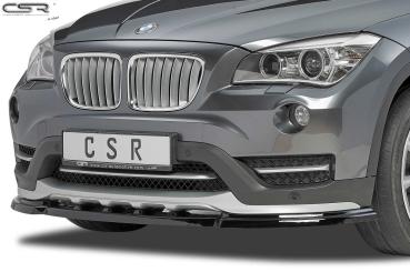 CSR Frontspoiler | Cup-Spoilerlippe mit ABE für BMW X1 E84 CSL197-G Glossy schwarz Hochglanz (keine Lackierung erforderlich)