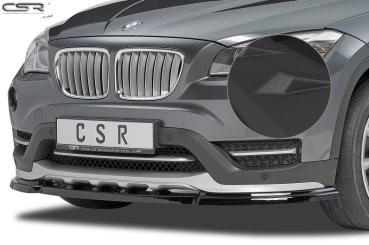 CSR Frontspoiler | Cup-Spoilerlippe mit ABE für BMW X1 E84 CSL197-S strukturiert schwarz matt (keine Lackierung erforderlich)