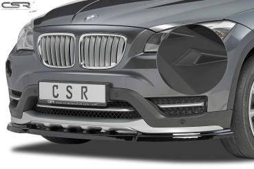 CSR Frontspoiler | Cup-Spoilerlippe mit ABE für BMW X1 E84 CSL197-L Lackierung erforderlich (unlackiert roh)
