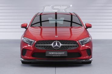 CSR Frontspoiler | Cup-Spoilerlippe mit ABE für Mercedes-Benz A-Klasse W177 CSL312-G Glossy schwarz Hochglanz (keine Lackierung erforderlich)