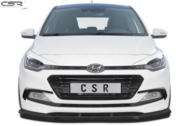 CSR Frontspoiler | Cup-Spoilerlippe mit ABE für Hyundai I20 GB CSL313-C Carbon Look Hochglanz (keine Lackierung erforderlich)