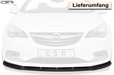 CSR Frontspoiler | Cup-Spoilerlippe mit ABE für Opel Cascada CSL314-G Glossy schwarz Hochglanz (keine Lackierung erforderlich)
