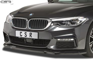 CSR Frontspoiler | Cup-Spoilerlippe mit ABE für BMW 5er G30/G31 M-Paket CSL316-G Glossy schwarz Hochglanz (keine Lackierung erforderlich)
